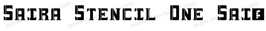 Saira Stencil One Sai字体转换